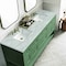 James Martin Vanities Breckenridge 72'' D Vanity, Smokey Celadon w/ Victorian Sil Top w/FreePower Wireless Charger 330-V72-SC-FVSL - alternate 2
