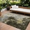 Homeroots 9' X 12' Brown Light Gray And Black Abstract Washable Indoor Outdoor Area Rug 603045 - alternate 1