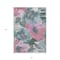 Homeroots 8' X 10' Teal Blue And Aqua Floral Washable Indoor Outdoor Area Rug 611099 - alternate 4