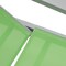 Leisuremod Marlin Patio Chaise Lounge Chair with Armrests in Grey Aluminum Frame, Green MLAGR-77G - alternate 4