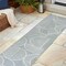 Jonathan Y Nordby High-Low Geometric Arch Scandi Striped Light Blue/Cream 2 ft. x 8 ft. Runner Rug SCN104F-28 - alternate 2