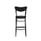 Flash Furniture Wright Barstool w/500 LB. Capacity Black Steel Frame, Black Vinyl Boomerang Back, Black Vinyl Seat XU-DG6V6BKV-BK-GG - alternate 3