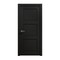 Sartodoors Interior Solid French Door 32 x 96 inches, Ego 5010 Painted Black Oak, Single Regular Panel Frame EGO5010ID-CHK-3296 - alternate 1