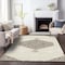 Homeroots 5' X 8' Ivory Beige And Gray Oriental Washable Indoor Outdoor Area Rug 598203 - alternate 5