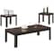 Monarch Specialties Dining Table - 36"X 60" / Grey / Black Metal I 7842P - alternate 1