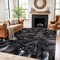 World Rug Gallery Abstract Marble Shag Area Rug 7 ft 10 in x 10 ft Anthracite WR125ANTHRACITE8X10 - alternate 1