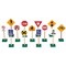 Guidecraft 7in Traffic Signs, 13 Per Set G309 - alternate 1