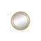 Homeroots 35" Gold Geo Dot Round Double Frame Accent Mirror 485077 - alternate 2