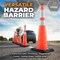 Xpose Safety 36 in Slim Line Orange Traffic Cone, PVC, 6 in & 4 in Reflective Collar, DOT Approved, 48 PK OTC36SL-64-48-X - alternate 3