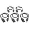 Eaton Tripp Lite Series Desktop Computer Power Cord, NEMA 5-15P to C13, 5-Pack - 10A, 125V, 18 AWG, 2 P030-002-5 - alternate 3