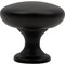 Designperfect 1-3/16 Diameter Round Cabinet Knob, Matte/Flat Black DPA-R28KBLK - alternate 2
