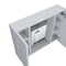 Homeroots 24" White Wood Floating Double Door Bathroom Vanity And Medicine Cabinet With Mirror 543581 - alternate 4