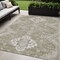 Homeroots 5' X 8' Taupe Beige And Ivory Medallion Washable Indoor Outdoor Area Rug 589051 - alternate 1
