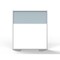 Ghent Floor Partition, Aluminum Frame with Magnetic Porcelain and Silver Vinyl Panels, 54''H x 48''W MP5448-20-8F - alternate 3
