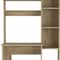 Homeroots 40" Natural Computer Desk With Hutch 477845 - alternate 2
