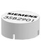 Siemens Insert cap for indicator light, clear with black font, with inscription: 3SB2901-7AP - alternate 2