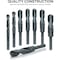 Hiltex Jumbo Silver & Deming Drill Bit Set, 8 Piece for Steel, Reduced Shank Drill Press Bits 10005 - alternate 2