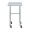 Amgood 18in D x 24in L Stainless Steel Open Base Table, 3in Casters AMG WT-1824-RCB-WHEELS-Z - alternate 2