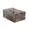 Homeroots Set of Four Black And Brown Solid Wood Crate, 4PK 487713 - alternate 2