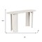 Homeroots 58" White Solid Wood Oval Console Table 668866 - alternate 2