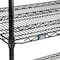 Global Industrial Nexel 4 Shelf Truck, Black Epoxy, 24"W x 21"D x 80"H, Polyurethane Swivel Casters B3144439 - alternate 3