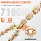 Vevor Binder Chain G80 Tow Chain with Hooks 4900lbs Load 5/16'' x 20', 2PK ZG5⁄16-02 - alternate 2