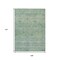 Homeroots 9' X 12' Teal Blue And Linen Oriental Washable Indoor Outdoor Area Rug 631141 - alternate 2