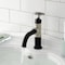Kingston Brass One-Handle 1-Hole Bathroom Faucet with Knurled Handle and Push Pop-Up Drain KS2826RKX - alternate 2