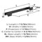 Amerock Triomphe 6-5/16 inch (160mm) Center-to-Center Matte Black Cabinet Pull, 25PK 25VMP37093MB - alternate 2