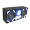 Deejay Led Loaded Box w/Two Despacito Heavy Duty 8-in Woofers One Horn and w/Two Bullet Tweeters BLUE TBH8BLUE - alternate 2