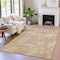 Homeroots 5' X 8' Taupe And Beige Abstract Washable Indoor Outdoor Area Rug 630550 - alternate 2