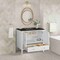 James Martin Vanities Myrrin 36" Vanity, Bright White, w/ 3 CM Phantome Eclos Top 485-V36-BW-3PHT - alternate 3
