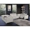 Homeroots Light Gray Italian Leather Power Reclining U Shaped Eight Piece Corner Sectional With Console 632566 - alternate 3