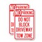 Signmission No Parking - Do Not Block Driveway Tow Zone, 12'' X 18'' 2 Signs, Heavy Gauge Aluminum, 2PK A-1218-2PACK-23814 - alternate 1