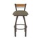Holland Bar Stool Co Revelle 30in Swivel Bar Stool with Bronze Finish, Medium Back and Graph Cork Seat 881 - alternate 2