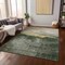 Homeroots 3' X 5' Fern Green Gold And Gray Abstract Washable Indoor Outdoor Area Rug 603005 - alternate 2