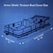 Pyle PyleUniversal Boat Adjustable Storage Cover - Waterproof, Heavy Duty, 25'-28'L to 96" Pontoon Boats PCVHP442 - alternate 3