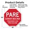 Signmission Pare Sonar Bocina Proceder Con Prec, 10 Inch X 10 Inch, Aluminum Metal Signs OC-A-10-205 - alternate 2