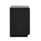 Homeroots 26" Black Two Drawers Solid Wood Nightstand 549966 - alternate 2