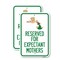 Signmission Reserved for Expectant Mothers With Stork & Baby Graph, 12'' X 18'', Heavy Gauge Aluminum, 2PK A-1218-2PACK-23201 - alternate 1