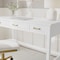 Martha Stewart Hutton Shaker Style Home Office 3 Drawer Desk in White w/Polished Brass Hardware ZG-ZP-20-WH-GLD-MS - alternate 3