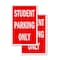 Signmission Student Parking Only, A-Frame & 2 Decals Installed, Heavy-Duty Plastic Frame SBHD-D-2436-Student Parking Only - alternate 2