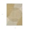 Homeroots 5' X 8' Gold And Beige Geometric Washable Indoor Outdoor Area Rug 597632 - alternate 2