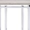 Homeroots 24" Chrome And Natural Oak Manufactured Wood And Metal Square End Table 486390 - alternate 4