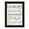 Homeroots Laundry 2 Black Framed Print Bathroom Wall Art 406763 - alternate 1
