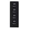 Hirsh 18" W 4 Drawer Vertical File Cabinet, Black, Legal 17549 - alternate 3