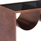 Homeroots 32" Black and Copper Mirrored Glass and Steel Solid Coffee Table 576840 - alternate 4