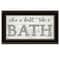 Homeroots When in Doubt Take a Bath 3 Black Framed Print Bathroom Wall Art 406771 - alternate 1