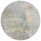 Homeroots 8' Gray Round Abstract Washable Indoor Outdoor Area Rug 607802 - alternate 2