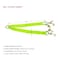 Mytee Products Tow Straps V Bridle 3 in x 36 in w/ RTJ Clusters, Hi VIZ/HI Abrasion Green Webbing, 5400 lbs, 2PK VStrap-0336RTJx2 - alternate 2